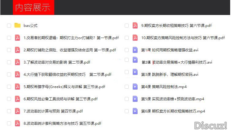 沈发鹏期权波动率交易 期权风控课程分析班培训视频