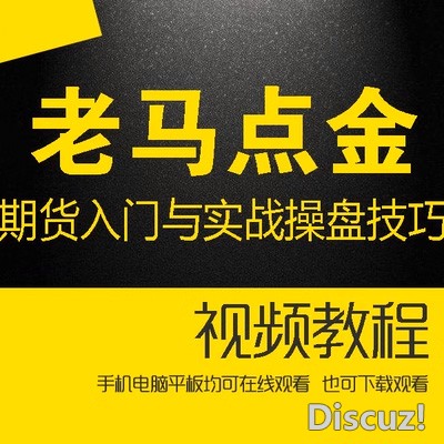 老马点金期货入门与实战操盘技巧培训视频讲解