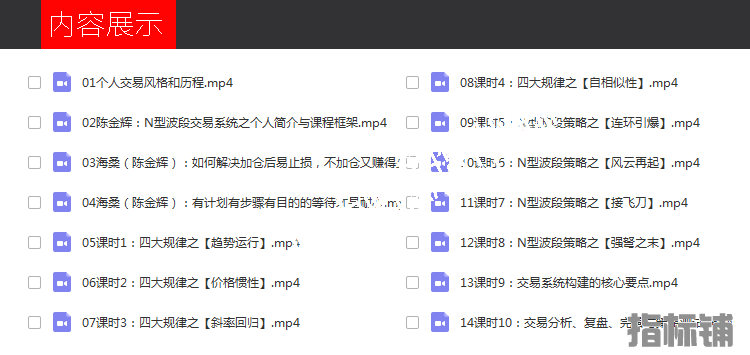 王刚期货交易培训 视频24集
